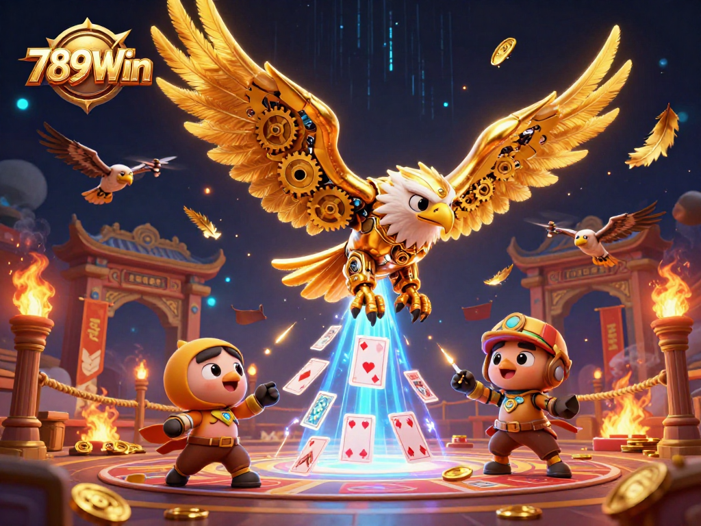 Experience thrilling gameplay at 789Win with immersive holographic cards and dynamic betting elements.