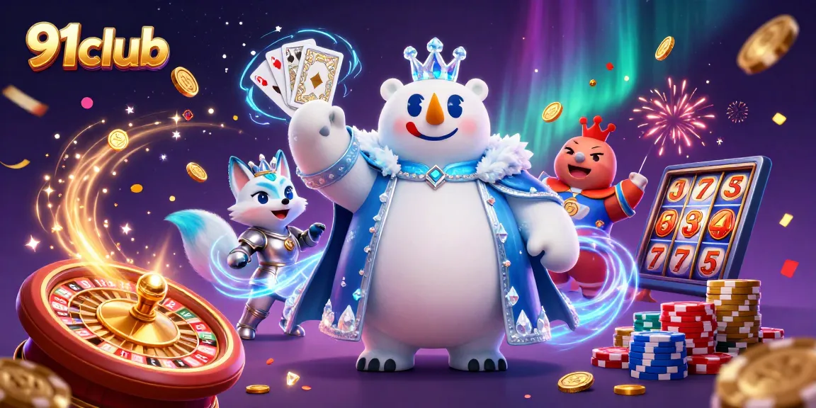 Experience the thrill of 91club with dynamic gameplay, colorful coins, and vibrant casino elements.