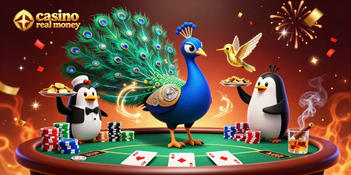 Experience the excitement with casino real money showcasing vibrant characters and poker action.