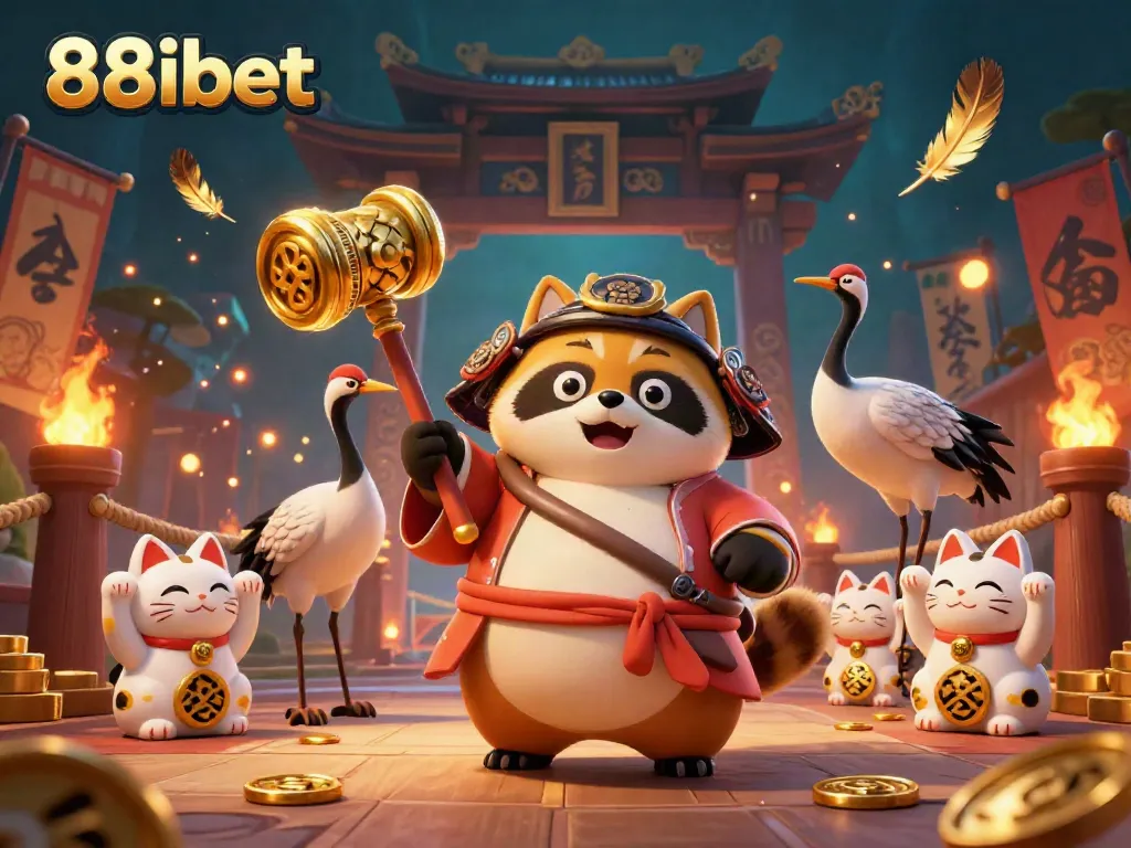 Experience the thrill of 88ibet with vibrant characters and thrilling elements in this dynamic 3D casino illustration.